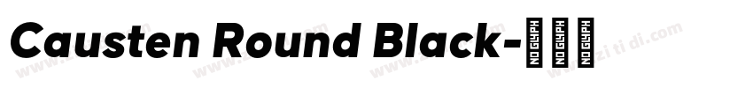 Causten Round Black字体转换